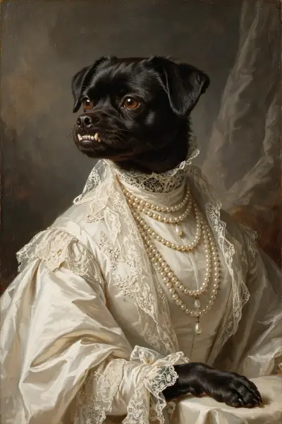 Duchess in Pearls portrait