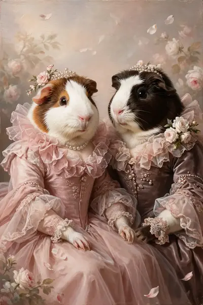 Romantic Rose pet portrait