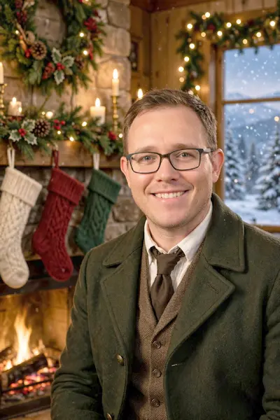 Fireside portrait